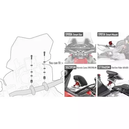 Kit Fixation Givi Smart Bar 04SKIT