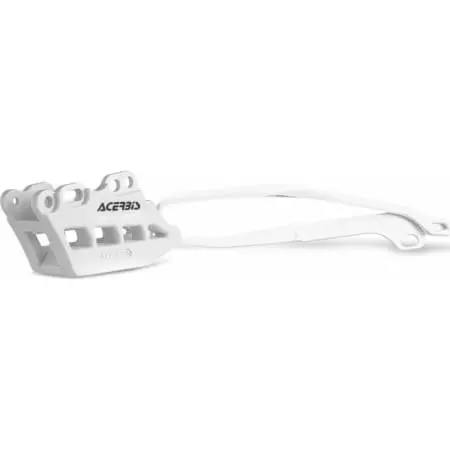 Guide Chaîne Et Patin De Bras Oscillant Acerbis Honda CRF450/250 Blanc