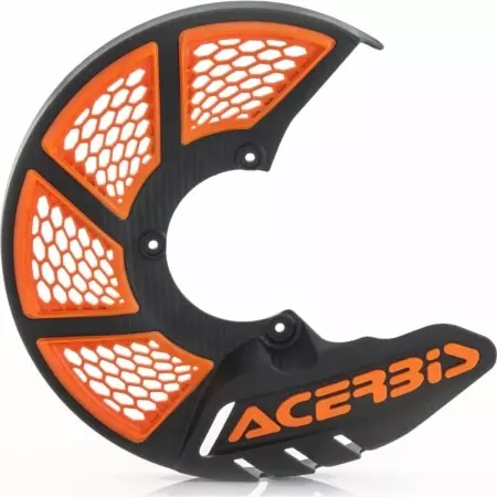 Protège-Disque De Frein Acerbis X-Brake Vented Noir Orange
