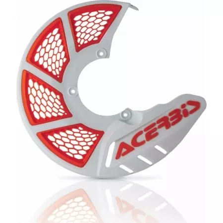Protège-Disque De Frein Acerbis X-Brake Vented Blanc Nacré
