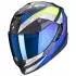 Casque Scorpion Exo-1400 Carbon Air Legione Bleu Jaune Fluo