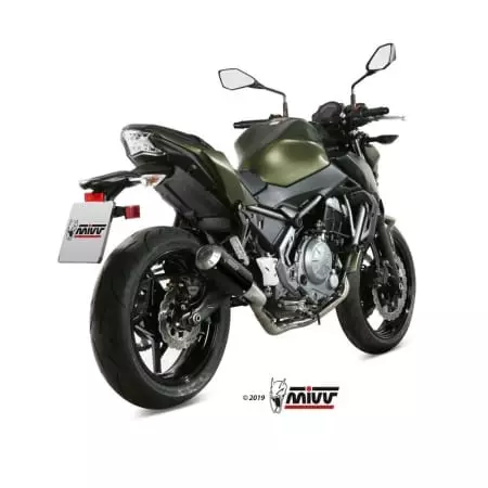 Ligne Complète MIVV MK3 Inox/Silencieux Carbone/Casquette Inox Kawasaki Z650
