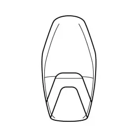 Housse De Selle Bagster Yamaha FZS 1000 Fazer Rouge Noir 2120M