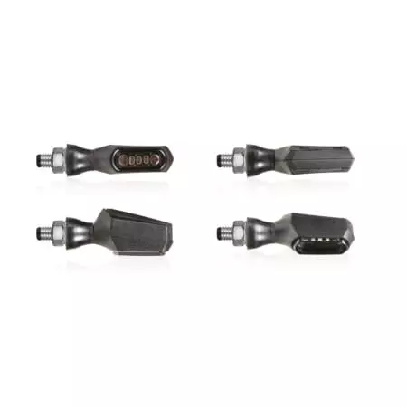 Clignotants Chaft LED Poker Noir Transparent