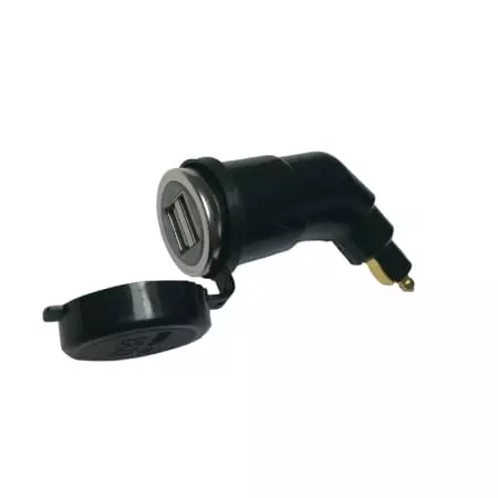 Adaptateur Chaft Coude Din/Double USB