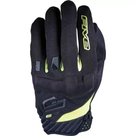 Gants Five RS3 Evo Noir Jaune Fluo