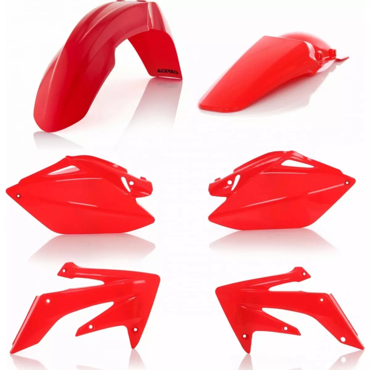 Paramotore Laterale Acerbis Originale Per Honda CRF 250R Anni 2006-2009. Ricambio In Plastica, Colore Nero, Laterale Sinistro.