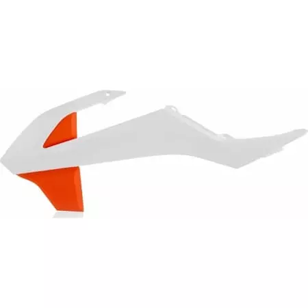 Caches Latéraux Acerbis KTM SX 65 2016 Blanc Orange Foncé