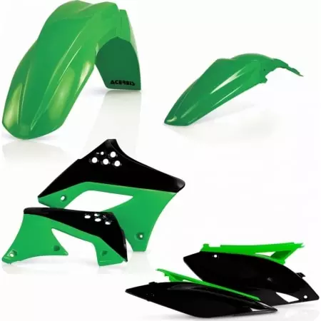 Kit Plastiques Acerbis Kawasaki KXF 250 2009-12 Vert Foncé Noir