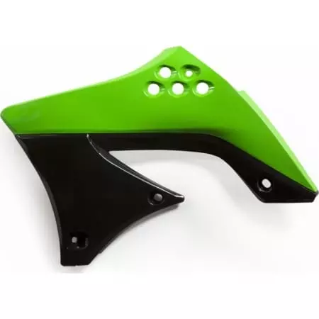 Ouïes De Radiateur Acerbis Kawasaki KXF 450 2009-11 Vert Noir