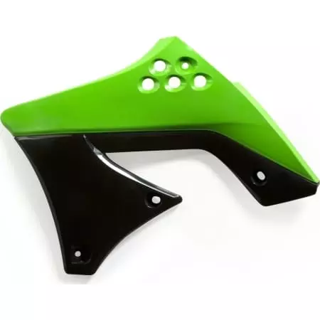 Ouïes De Radiateur Acerbis Kawasaki KXF 250 2009-12 Vert Noir