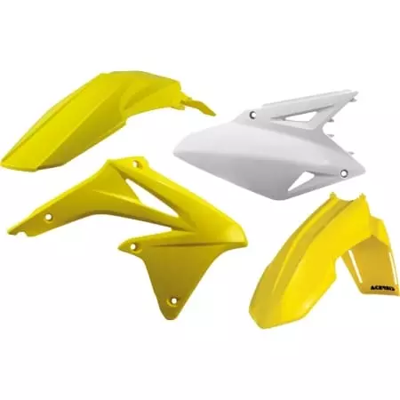 Kit Plastiques Acerbis Suzuki RMZ 450 2008-12 Origine Blanc Jaune