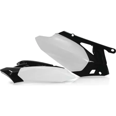 Caches Latéraux Acerbis Yamaha YZ 450 2010-12 Blanc Noir