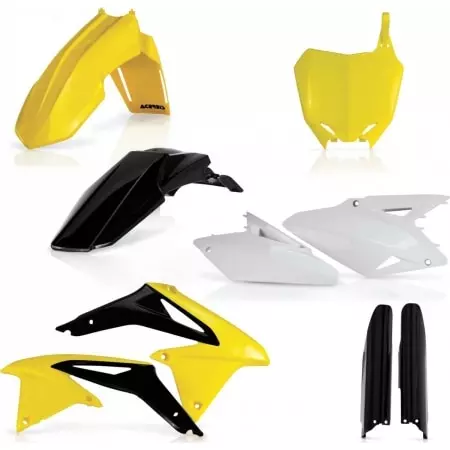 Kit Plastiques Complet Acerbis Suzuki RMZ 450 2008 en Orange Flou