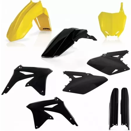 Kit Plastiques Complet Acerbis Suzuki RMZ 450 2008 Jaune Noir