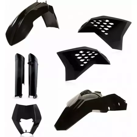 Kit Plastiques Complet Acerbis KTM EXC 2008-11 Noir