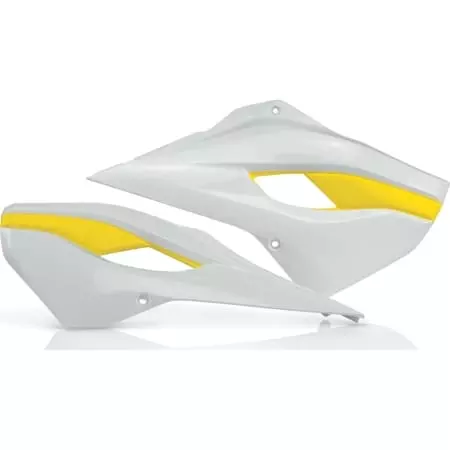 Ouïes De Radiateur Acerbis DX SX Husqvarna 2014 Blanc Jaune