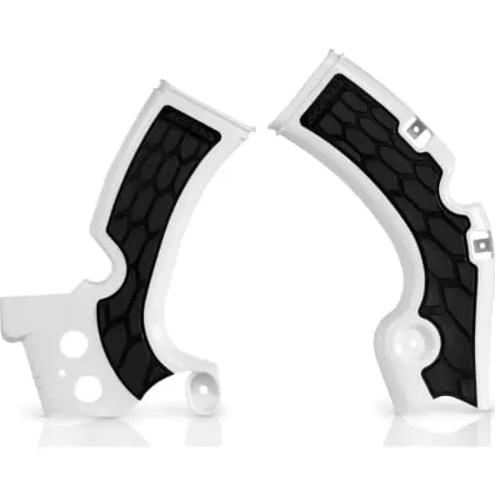 Protections De Cadre Acerbis X-Grip Kawasaki KXF Blanc