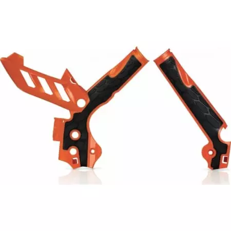 Protections De Cadre Acerbis X-Grip KTM Orange