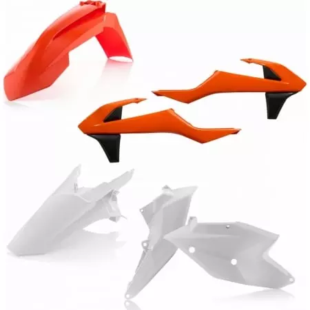 Kit Plastiques Acerbis KTM SX/SX-F 2016 Replica 016 Blanc Orange