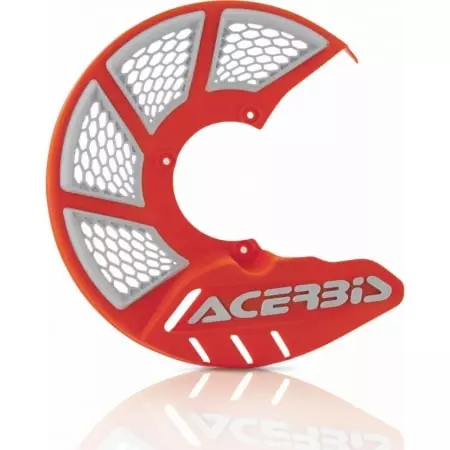 Protège-Disque De Frein Acerbis X-Brake 245mm Orange Blanc