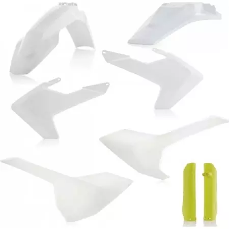 Kit Plastiques Complet Acerbis Husqvarna TE/FE 2017 Replica 019 Blanc Jaune