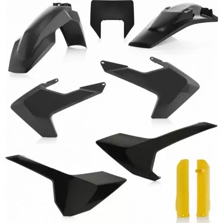 Kit Plastiques Complet Acerbis Husqvarna TE/FE 2017 Noir Jaune