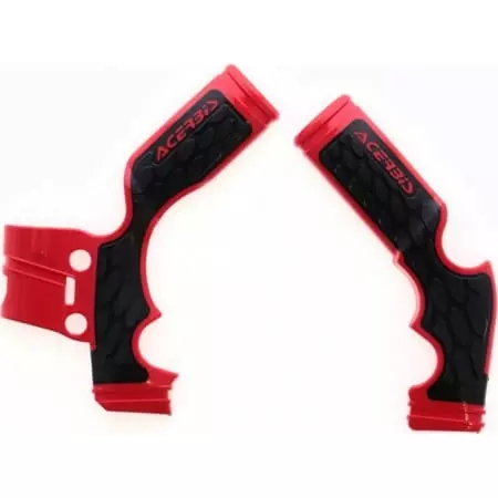 Protections De Cadre Acerbis X-Grip KTM SX65 Rouge Noir
