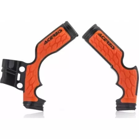 Protections De Cadre Acerbis X-Grip KTM SX65 Noir Orange
