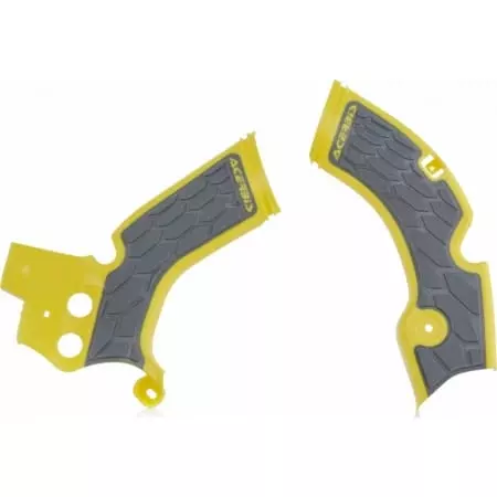 Protections De Cadre Acerbis X-Grip Suzuki RMZ 250 Jaune Gris