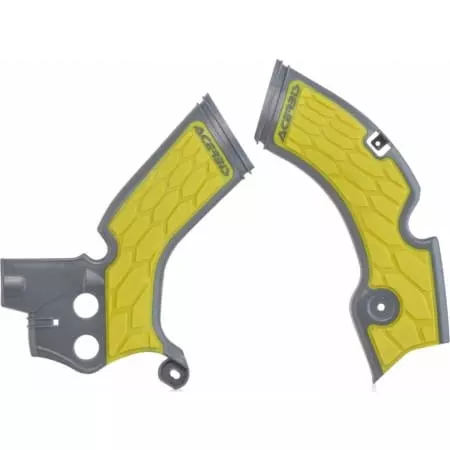 Protections De Cadre Acerbis X-Grip Suzuki RMZ 250 Gris Jaune