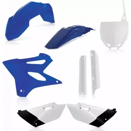 Kit Plastiques Complet Acerbis Yamaha YZ85 2015 Origine Blanc Bleu