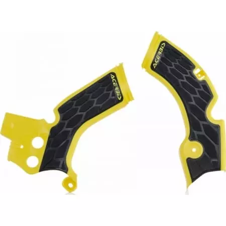 Protections De Cadre Acerbis X-Grip Suzuki RMZ 250 Jaune Noir