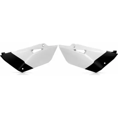 Caches LatÃ©raux Acerbis Yamaha YZ 85 2015 Blanc Noir