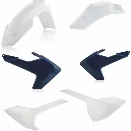 Kit Plastiques Acerbis Husqvarna TE/FE 2017 Replica 018 Blanc Bleu