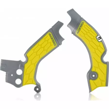 Protections De Cadre Acerbis X-Grip Suzuki RMZ 450 Gris Jaune