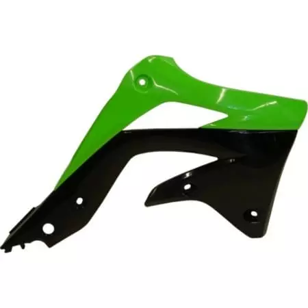 Ouïes De Radiateur Acerbis Kawasaki KXF 450 2012 Vert Noir