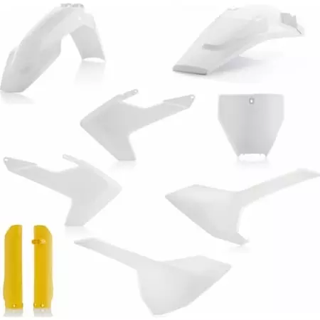 Kit Plastiques Complet Acerbis Husqvarna TC 250 2016 Replica 018 Blanc Jaune