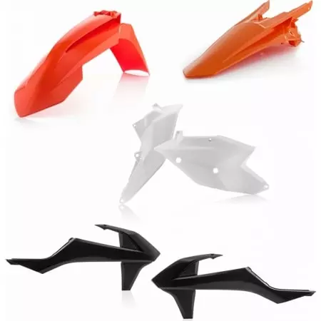 Kit Plastiques Acerbis KTM EXC/EXC-F 2017 Replica 018 Orange Blanc Noir