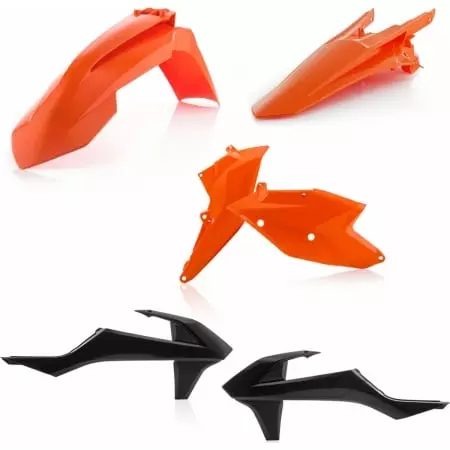 Kit Plastiques Acerbis KTM EXC/EXC-F 2017 Replica 019 Orange Noir