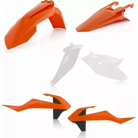 Kit Plastiques Acerbis KTM SX 85 2018 Origine Orange Blanc