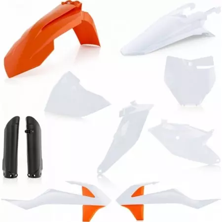 Kit Plastiques Complet Acerbis KTM SX 85 2018 Replica 021 Blanc Orange