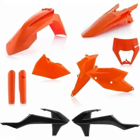 Kit Plastiques Complet Acerbis KTM EXC/EXC-F 2017 Origine Noir Orange