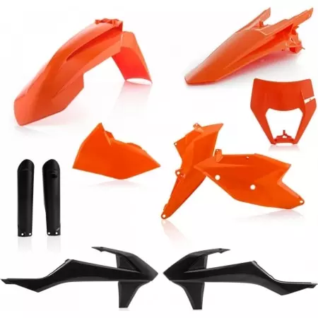 Kit Plastiques Complet Acerbis KTM EXC/EXC-F 2017 Replica 019 Noir Orange