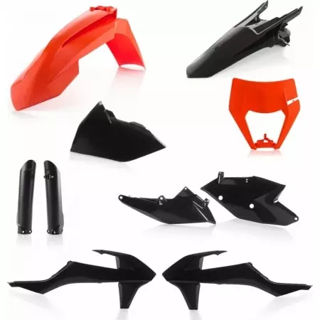 Kit Plastiques Complet Acerbis KTM EXC/EXC-F 2017 Noir Orange