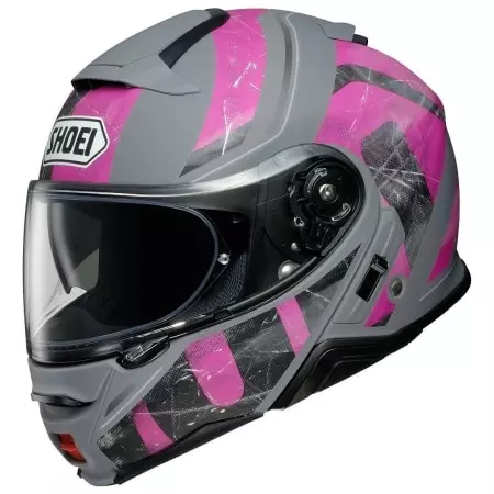 Casque Shoei Neotec II Graphic Jaunt TC-7 Gris Rose