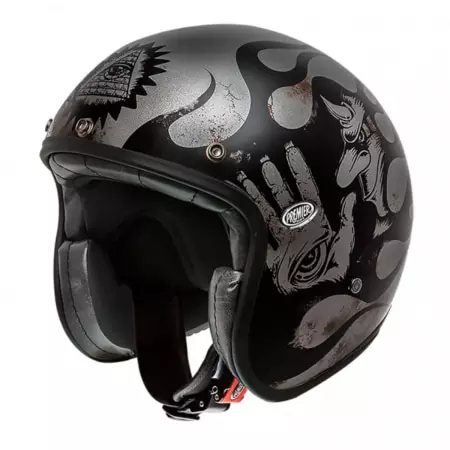 Casque Premier Le Petit Classic BD 17 BM Noir Gris Mat