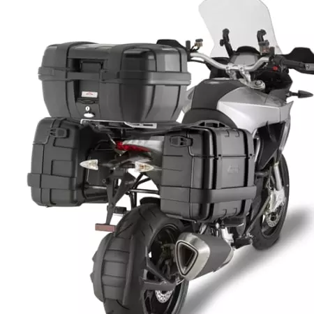 Paire De Valises Givi Monokey Trekker 2x46L Aluminium Noir - TRK46B