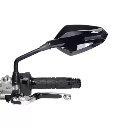 Rétroviseur Chaft Ivory Noir Brillant/Mat Réversible (L'unité)