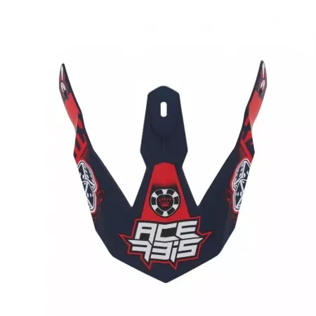 Casquette Acerbis Linéaire Bleu Rouge
